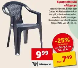 Interspar Kunststoffstuhl Angebot
