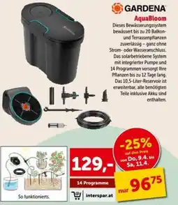 Interspar Gardena aquabloom Angebot