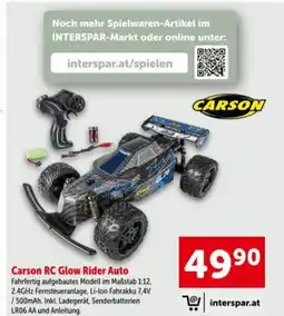 Interspar Carson rc glow rider auto Angebot