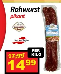 Wurstico Rohwurst pikant Angebot