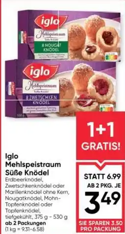 Maximarkt Iglo mehlspeistraum süße knödel Angebot