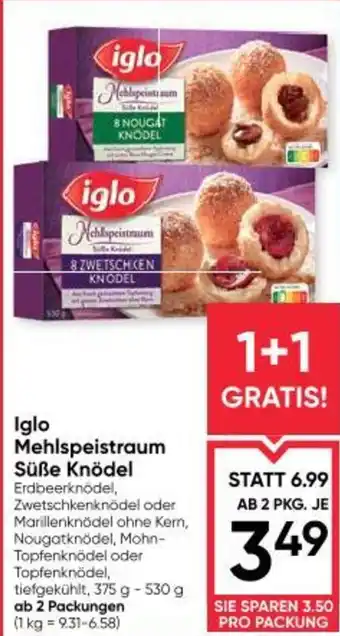 Iglo mehlspeistraum süße knödel