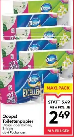 Maximarkt Ooops! toilettenpapier Angebot