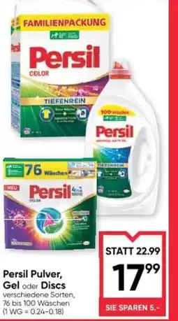 Maximarkt Persil pulver, gel oder discs Angebot