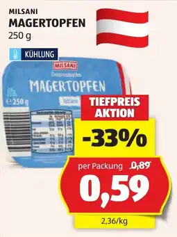 Hofer Milsani magertopfen Angebot