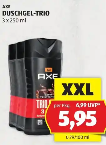 Hofer Axe Duschgel-Trio Angebot