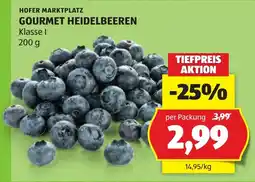 Hofer Hofer marktplatz heidelbeeren Angebot