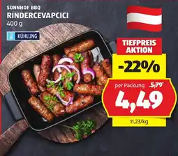 Hofer Sonnhof BBQ Rindercevapcici Angebot