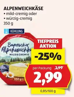 Hofer Alpenweichkäse Angebot