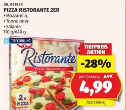 Hofer Dr. Oetker Ristorante Pizza Mozzarella Angebot
