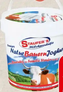 Spar Staufer’s Natur Bauernjoghurt Angebot