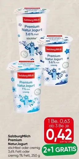 Spar Salzburg Milch Premium Naturjoghurt Angebot