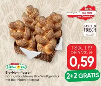 SPAR Gourmet Spar Natur pur Bio-Mohnflesserl Angebot