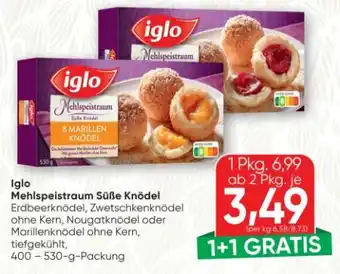 Iglo Mehlspeistraum Erdbeerknödel