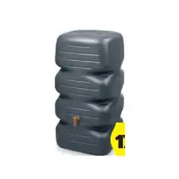 Hofer Garantia Cubus Regentonne Komplette-Set 340 Liter Graphite Grey HOFER Angebot