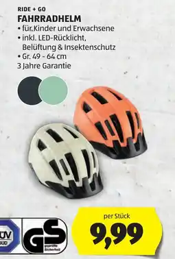Hofer Ride+Go Fahrradhelm Angebot