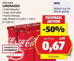 Hofer Coca-cola limonaden Angebot