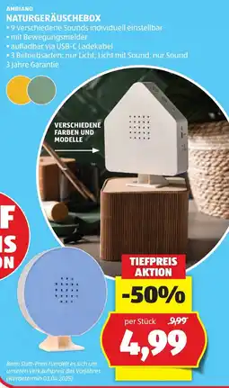 Hofer Ambiano Naturgeräusche Box Angebot