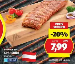 Hofer SONNHOF BBQ SPARERIBS mariniert Angebot