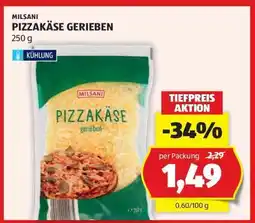 Hofer MILBANI PIZZAKÄSE GERIEBEN Angebot