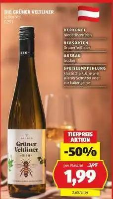 Hofer Bio Grüner Veltliner Angebot