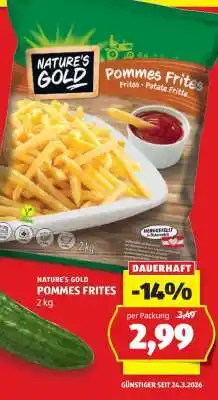 Hofer NATURE'S GOLD POMMES FRITES 2 kg Angebot