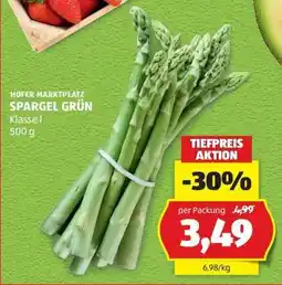 Hofer Spargel grün Angebot
