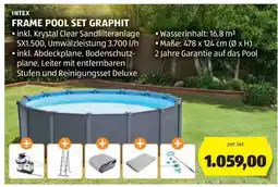 Hofer FRAME POOL SET GRAPHIT Angebot