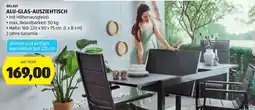 Hofer BELAVI ALU-GLAS-AUSZIEHTISCH Angebot