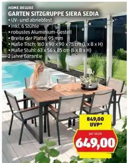 Hofer GARTEN SITZGRUPPE SIERA SEDIA Angebot