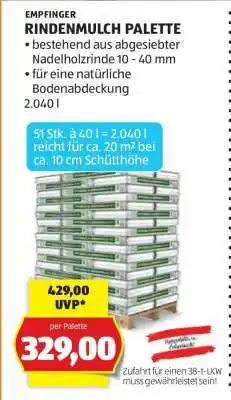 Hofer RINDENMULCH PALETTE Angebot