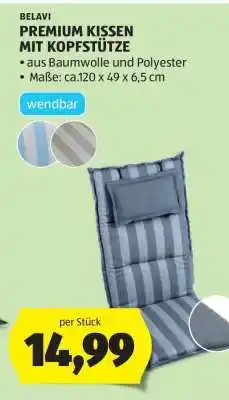 Hofer PREMIUM KISSEN MIT KOPFSTÜTZE Angebot