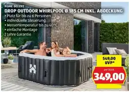 Hofer DROP OUTDOOR WHIRLPOOL Ø 185 CM INKL. ABDECKUNG Angebot