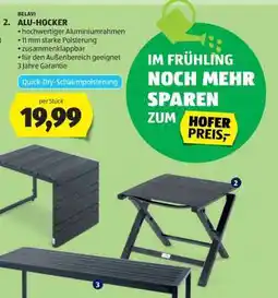 Hofer Alu-Hocker Angebot