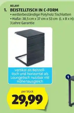 Hofer BEISTELLTISCH IN C-FORM Angebot