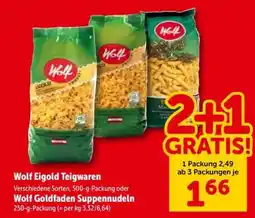 Interspar Wolf Eigold Teigwaren Angebot