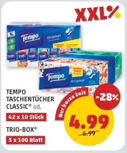PENNY TEMPO TASCHENTÜCHER CLASSIC Angebot