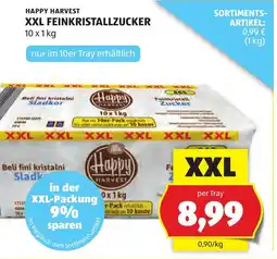 Hofer Happy harvest xxl feinkristallzucker Angebot
