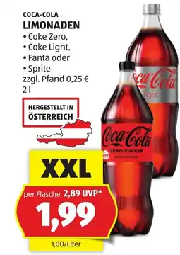 Hofer Coca-cola limonaden Angebot
