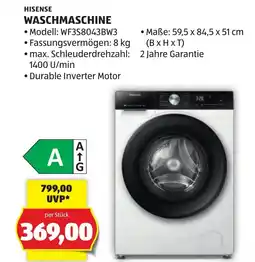 Hofer Hisense waschmaschine Angebot