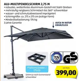 Hofer Alu-multipendelschirm Angebot