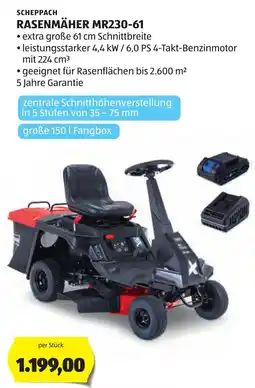 Hofer Scheppach rasenmäher mr230-61 Angebot