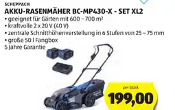 Hofer Scheppach akku-rasenmäher bc-mp430-x-set xl2 Angebot