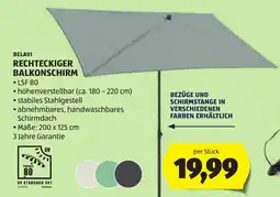 Hofer Belavi rechteckiger balkonschirm Angebot