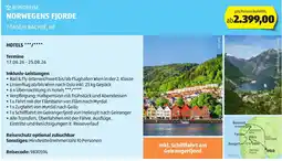 Hofer Rundreise norwegens fjorde hotels Angebot