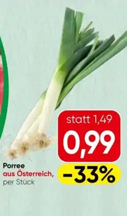 Spar Porree Angebot