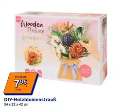 Action Diy-holzblumenstrauß Angebot