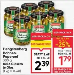 Maximarkt Hengstenberg bohnen- peperoni Angebot