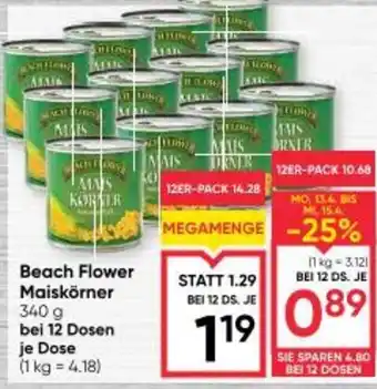Maximarkt Beach Flower Maiskörner Angebot