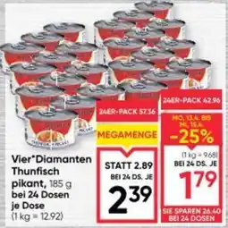 Maximarkt Vier Diamanten Thunfisch pikant, Angebot